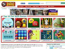 Tablet Screenshot of funmathgames.com